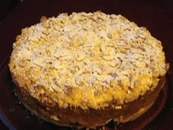 Quark - Kirsch - Mandelkuchen - Rezept