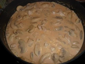 Pilz - Hühnerbrust - Tomatenrahm - Pfanne - Rezept - Bild Nr. 2