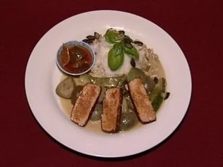 Rezept: Grünes Thai-Curry ohne Tiere und mit Basmati (Kerstin Linnart) Grünes Thai-Curry ohne Tiere und mit Basmati (Kerstin Linnart) - Rezept