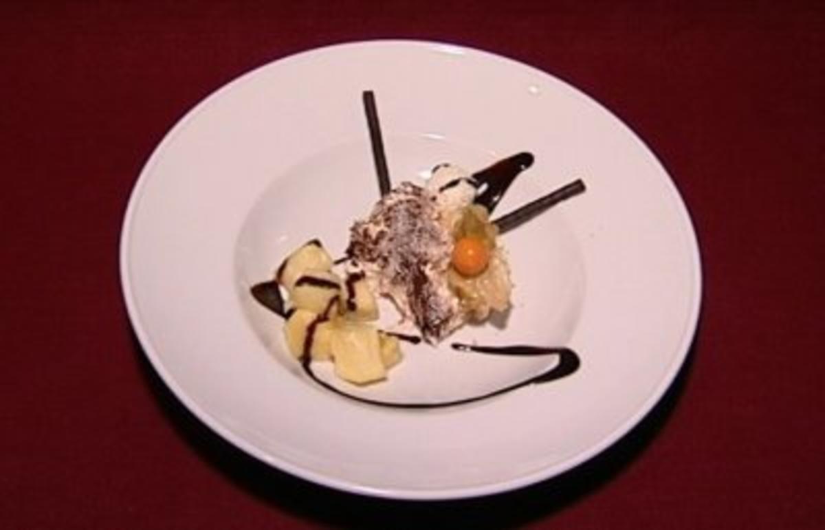 Asiatische Interpretation der italienischen Köstlichkeit Tiramisu
(Kerstin Linnart) - Rezept Von Einsendungen Das perfekte Promi Dinner