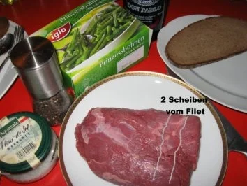 Rezept: Rinderfilet mit Prinzessbohnen im Speckmantel Bild Nr. 3 Rinderfilet mit Prinzessbohnen im Speckmantel - Rezept - Bild Nr. 3