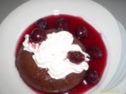  Schokoladenpudding mit Amarenakirschen - Rezept