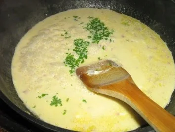 Orangen-Taglioline mit Orangen-Carbonara - Rezept - Bild Nr. 5