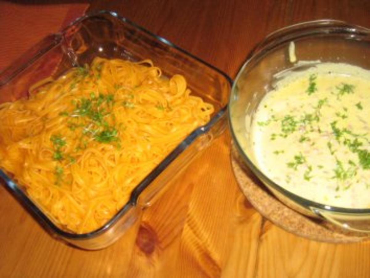 Orangen-Taglioline mit Orangen-Carbonara - Rezept - Bild Nr. 7