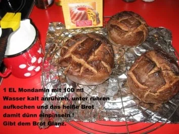 Rezept: kleine Roggenmischbrote für Wildgulaschsuppe Bild Nr. 4 kleine Roggenmischbrote für Wildgulaschsuppe - Rezept - Bild Nr. 4