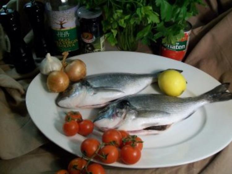 Goldbrasse aus dem Ofen an fruchtiger Tomatensauce - von Bine69