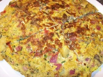 Bauernfrühstück shariswunderland ( cubanische tortilla) - Rezept