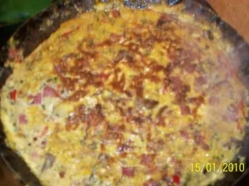 Bauernfrühstück shariswunderland ( cubanische tortilla) - Rezept - Bild Nr. 3