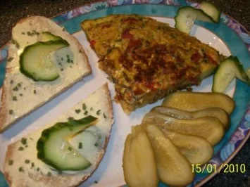 Bauernfrühstück shariswunderland ( cubanische tortilla) - Rezept - Bild Nr. 4