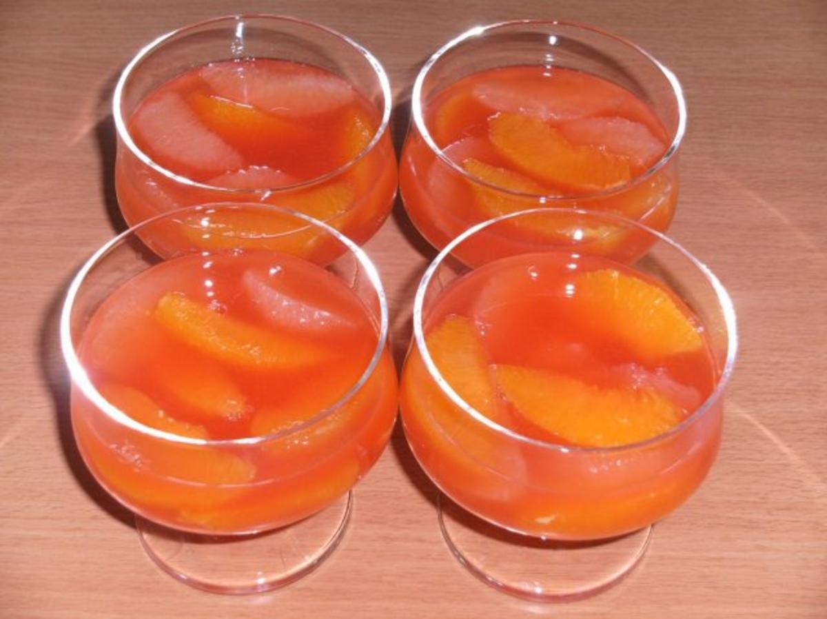 Dessert: Camparigelee mit Orangenmousse - Rezept - Bild Nr. 4