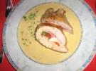 Putenbrustfilet gefüllt mit Ziegenkäse in einer leckeren Weißweinsoße - Rezept