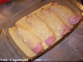 Überbackener Chicorée - Rezept