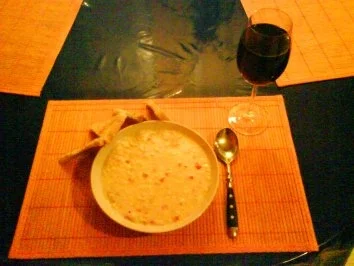 Suppe: Maiscremesuppe mit Paprika und Thunfisch - Rezept