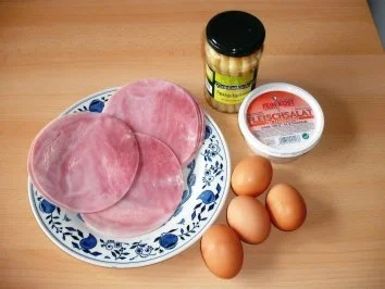 Schinken-Spargel-Fleischsalat Röllchen - Rezept - Bild Nr. 2