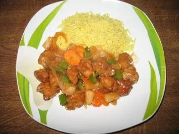 Schweinefleisch süß-sauer aus dem Wok - Rezept - Bild Nr. 6