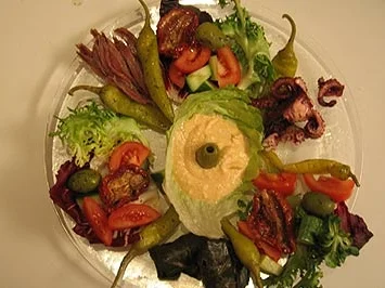 Rezept: Griechischer Vorspeisenteller Griechischer Vorspeisenteller - Rezept