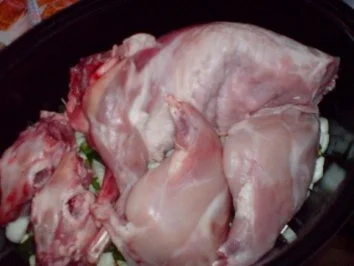 Rezept: Kaninchenbraten mit 2 Sorten Knödel Bild Nr. 6 Kaninchenbraten mit 2 Sorten Knödel - Rezept - Bild Nr. 6