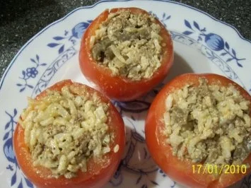 Rezept: Aus dem Backofen - gefüllte Tomaten überbacken Bild Nr. 2 Aus dem Backofen - gefüllte Tomaten überbacken - Rezept - Bild Nr. 2