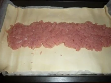 Blätterteigrolle mit Pute und Champignons - Rezept - Bild Nr. 3