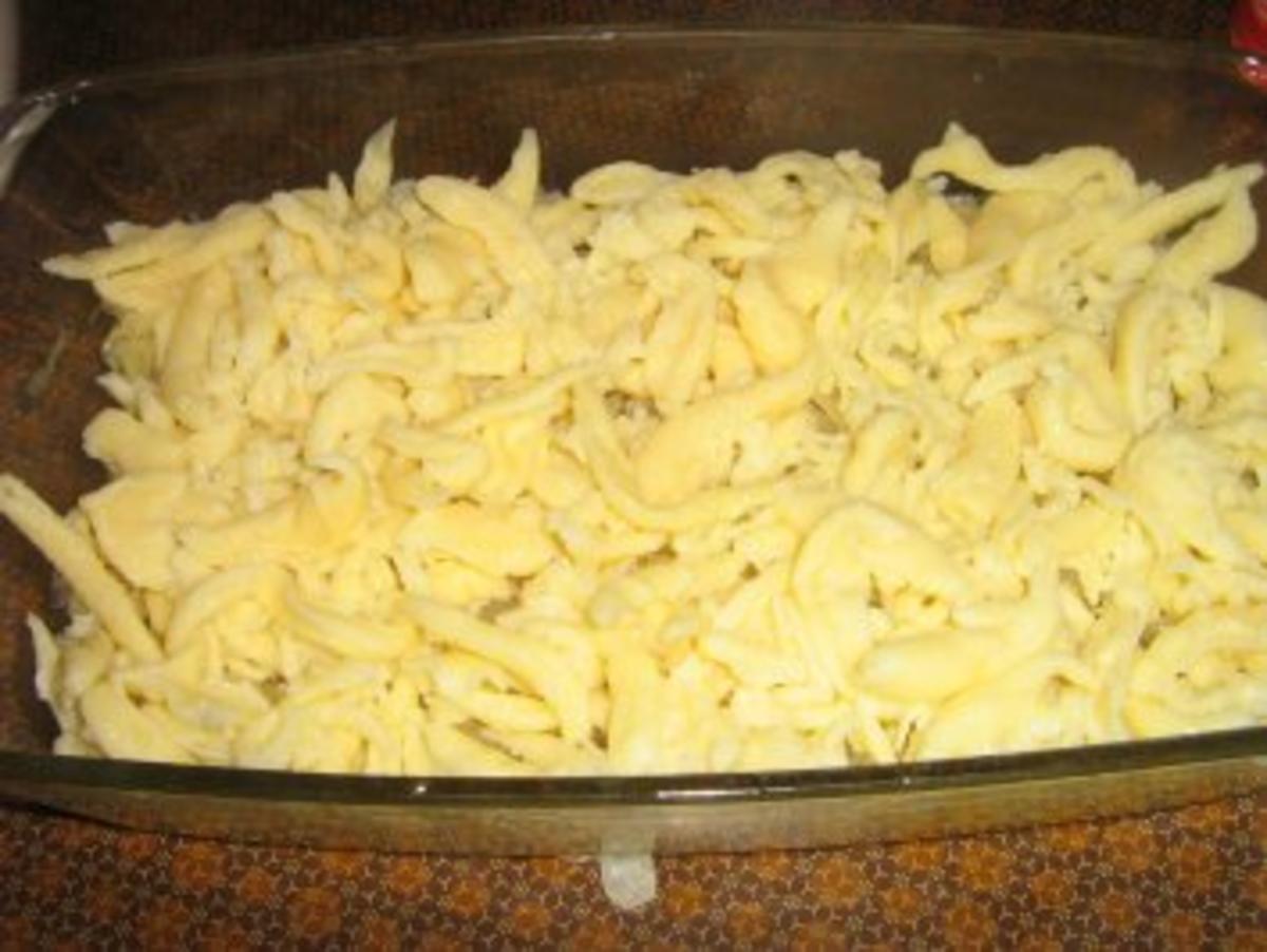 Spätzle - handgeschabt - Rezept