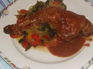 Rezept: Geschmortes Wirsing - Paprika - Gemüse Geschmortes Wirsing - Paprika - Gemüse - Rezept