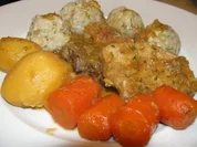 Schweinebraten mit Speck Semmelknödel - Rezept