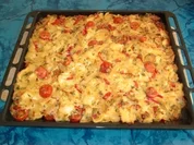 Bunte Blechnudeln - Rezept