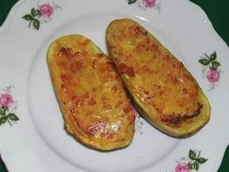 Mit Pilzen gefüllte Kartoffeln - Rezept