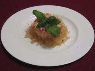 Rezept: Flusskrebssalat mit Apfelgelee Flusskrebssalat mit Apfelgelee - Rezept