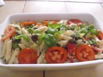 Rezept: Bunter Nudelsalat mit Thunfisch Bild Nr. 9 Bunter Nudelsalat mit Thunfisch - Rezept - Bild Nr. 9