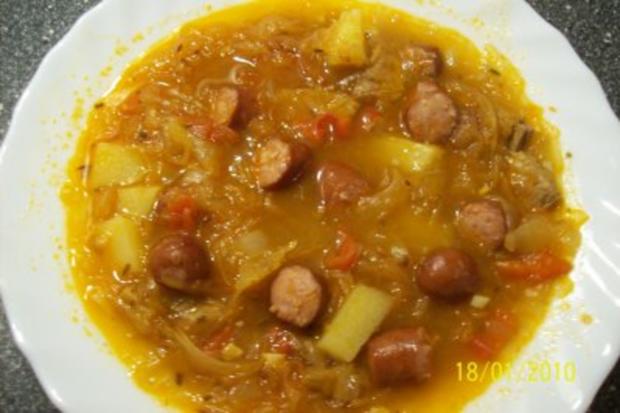 Eintopf - deftiger Sauerkrauteintopf - Rezept - kochbar.de