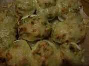 Snack...Überbackene Eier mit Pep - Rezept