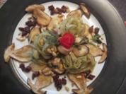Frische Steinpilze an Olivenpasta - Rezept
