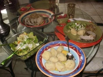 Schweinbraten Knoedel  - Mache sie selber - Meine Uroma hat so gekocht ohne Rezept - Bild eingestellt - Rezept - Bild Nr. 4