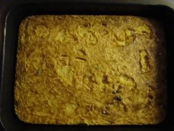 Rezept: Gebackener Milchreis mit Äpfeln und Rosinen Gebackener Milchreis mit Äpfeln und Rosinen - Rezept