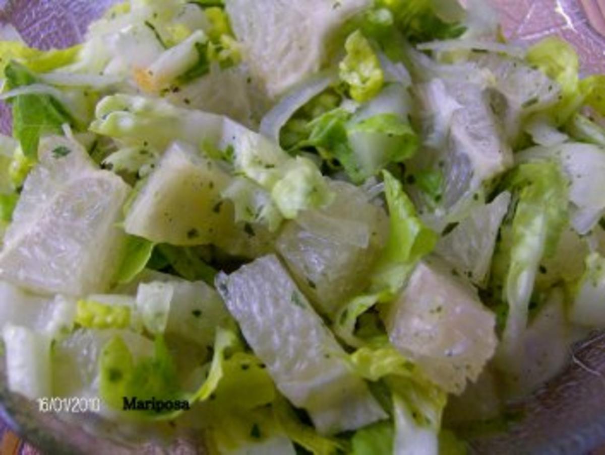 Römersalatherz mit Pomelo - Rezept - Bild Nr. 2