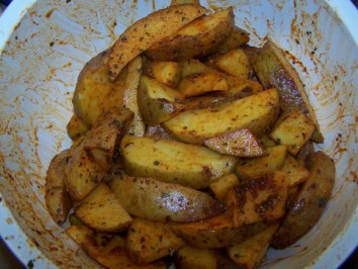 Putenschaschlik mit Ofenkartoffeln, WW geeignet - Rezept - Bild Nr. 3