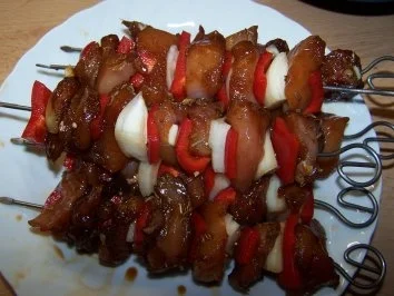 Rezept: Putenschaschlik mit Ofenkartoffeln, WW geeignet Bild Nr. 4 Putenschaschlik mit Ofenkartoffeln, WW geeignet - Rezept - Bild Nr. 4