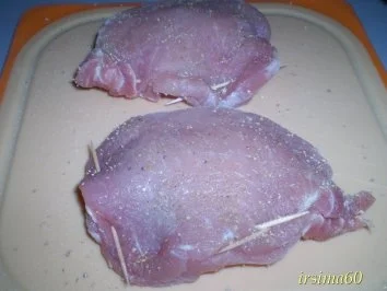 Gefüllte Schweinerückensteaks - Rezept - Bild Nr. 3