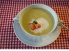 Sektsuppe mit Flußkrebsen. - Rezept