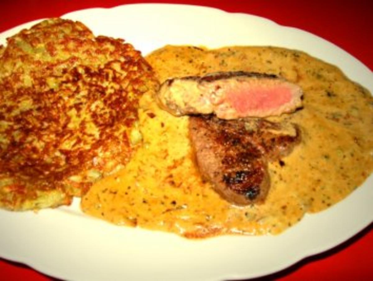 Pfefferrahm-Steak mit Rösti - Rezept - Bild Nr. 9