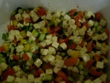 Schafskäsesalat - Rezept