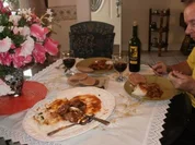 Huhn-Fett arm- schmelzed im Mund- geschmort and barbecued in der Pfanne - Huehnerschenkel - Rezept