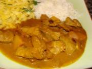Fleisch : - Schweinefiletstreifen in Currysauce - - Rezept