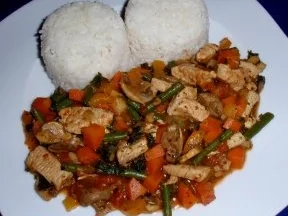 Fleisch-Gemüse-Pfanne mit Basmatireis - Rezept - Bild Nr. 8