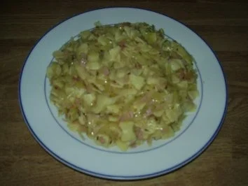 Schinken Krautfleckerl - Rezept