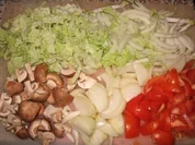 Bulgur-Wokpfanne mit Chinakohl und Räuchertofu - Rezept