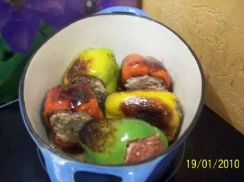 Aus dem Backofen - gefüllte Paprikaschote  ♥ ♥ ♥ - Rezept - Bild Nr. 3