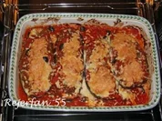 Rezept: Gefรผllte Auberginen in Tomaten-Olivensoรe - รผberbacken Gefรผllte Auberginen in Tomaten-Olivensoรe - รผberbacken - Rezept