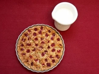 Rezept: Schöner Abgang mit Himbeeren Schöner Abgang mit Himbeeren - Rezept